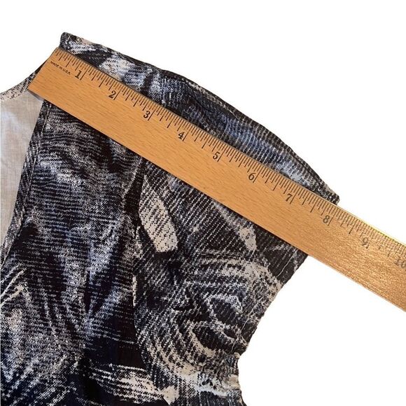 Chaudry Blue White Cotton Round Neck Cap Sleeves Dress Size M NWT - Picture 12 of 14